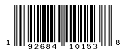 UPC barcode number 192684101538