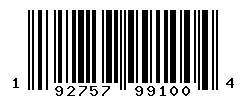 UPC barcode number 192757991004