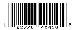 UPC barcode number 192776404165