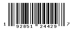 UPC barcode number 192851244297