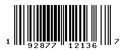 UPC barcode number 192877121367