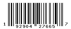 UPC barcode 192904276657
