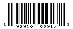 UPC barcode number 192910009171