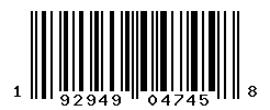 UPC barcode number 192949047458