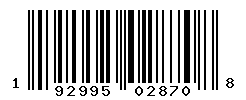 UPC barcode number 192995028708