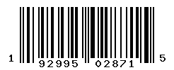 UPC barcode number 192995028715