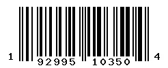 UPC barcode 192995103504