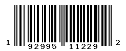 UPC barcode number 192995112292