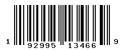 UPC barcode number 192995134669