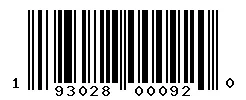 UPC barcode 193028000920