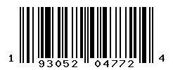 UPC barcode 193052047724