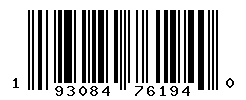 UPC barcode number 193084761940
