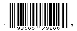 UPC barcode number 193105799006