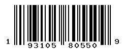 UPC barcode number 193105805509