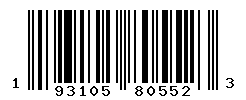 UPC barcode number 193105805523