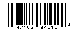 UPC barcode number 193105845154