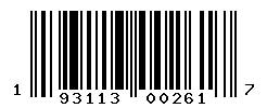 UPC barcode number 193113002617