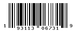 UPC barcode number 193113067319