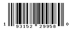 UPC barcode number 193152299580