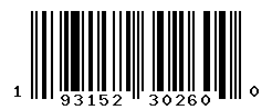 upc 193152302600 barcode image