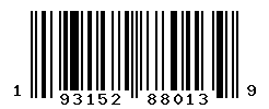 UPC barcode number 193152880139