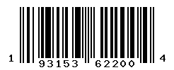 UPC barcode number 193153622004