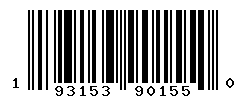 UPC barcode number 193153901550