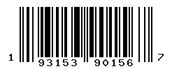 UPC barcode number 193153901567