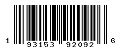 UPC barcode number 193153920926