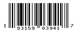 UPC barcode number 193159039417