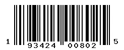 UPC 193424008025 barcode image