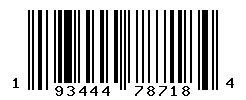 UPC barcode number 193444787184