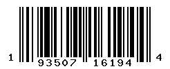 UPC barcode number 193507161944