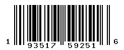 UPC barcode number 193517592516