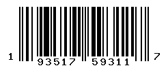 UPC barcode number 193517593117