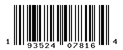 UPC barcode 193524078164