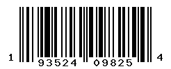 UPC barcode 193524098254