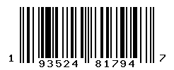 UPC barcode number 193524817947