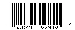 UPC barcode 193526029409