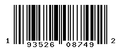 UPC barcode number 193526087492