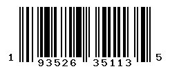 UPC barcode number 193526351135