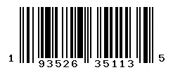 UPC 193526351135 barcode image