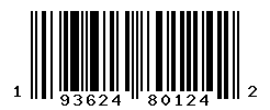 UPC barcode number 193624801242