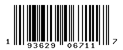 UPC barcode number 193629067117