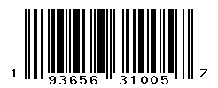 UPC barcode number 193656310057