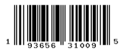UPC barcode number 193656310095