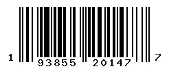 UPC barcode 193855201477