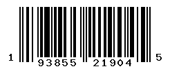 UPC barcode number 193855219045
