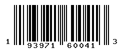 UPC barcode number 193971600413
