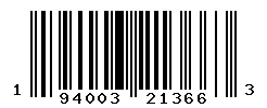 UPC barcode number 194003213663